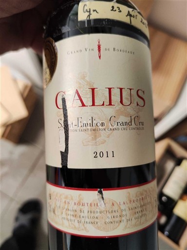 Bordéus Saint-Émilion Grand Cru Grand Cru Galius 2011