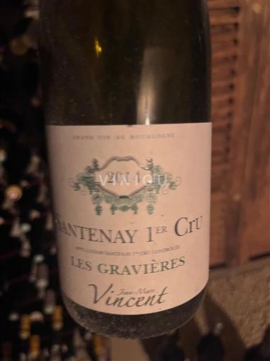 Wines Rouge sec Les Gravières Jean-Marc Vincent 2014 France Burgundy Santenay AOC Premier Cru