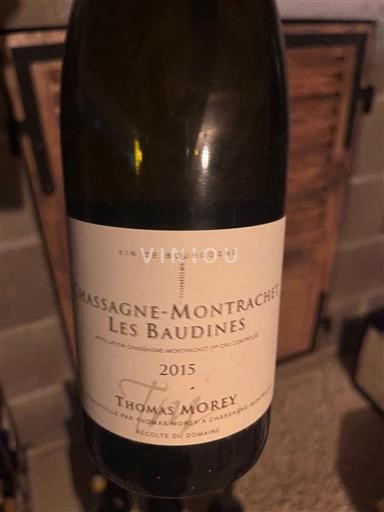 Bourgogne Chassagne-montrachet Premier Cru Thomas Morey Les Baudines 2015