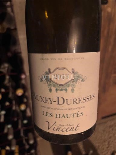 Bourgondië Auxey-Duresses Jean-Marc Vincent Les Hautés 2013