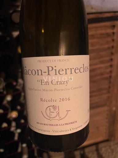 Burgundi Mâcon ja Mâcon-kylät Domaine GUFFENS-HEYNEN En Crazy 2016