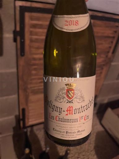 Borgogna Puligny-Montrachet Premier Cru Thierry et Pascale Matrot Les Chalumeaux 1er Cru 2018