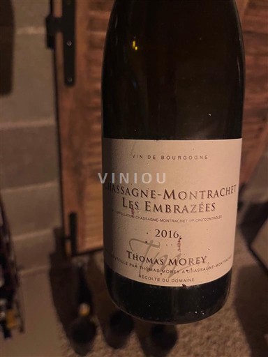 Bourgogne Chassagne-montrachet Premier Cru Thomas Morey Les Embrazées 2016