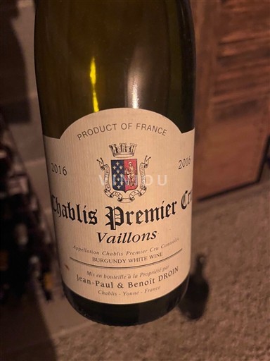 Bourgogne Chablis Premier Cru Jean-Paul & Benoît Droin Vaillons 2016
