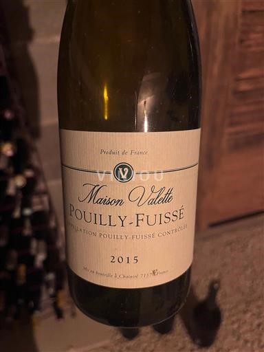 Burgundi Pouilly-fuissé Maison Valette 2015