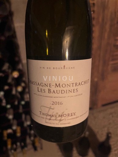 Bourgogne Chassagne-montrachet Premier Cru Thomas Morey Les Baudines 2016