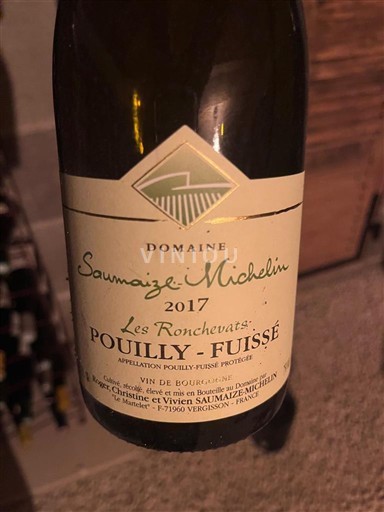 Borgoña Pouilly-fuissé Domaine Saumaize-Michelin Les Ronchevats 2017
