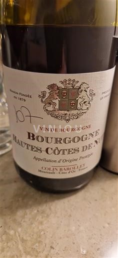 Bourgogne Ospecificerad Colin Barollet Icke årgångsbetecknad