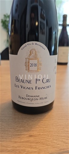 Bourgondië Beaune Premier Cru Domaine Rebourgeon-Mure Les Vignes Franches 2018