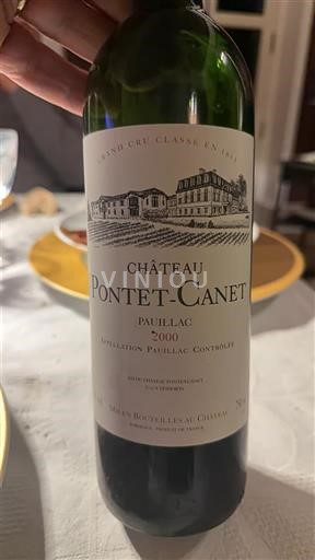Bordeaux Pauillac Grand Cru Château Pontet-Canet 2000
