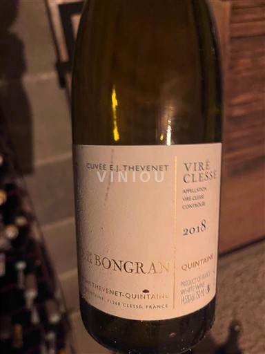 Borgogna Viré-clessé Domaine La Bongran Quintaine 2018