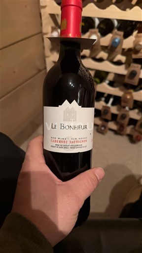 Región Costera Stellenbosch Le Bonheur Cabernet Sauvignon Sin añada