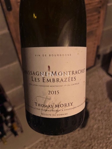 Bourgogne Chassagne-montrachet Premier Cru Thomas Morey Les Embrazées 2015
