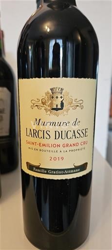 Bordeaux Saint-Émilion Grand Cru Château Larcis Ducasse Murmure de 2019