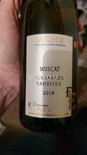 Alsace Muscat Domaine Engel Muscat Vendanges Tardives 2018