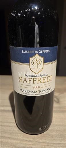 Toscana Ospecificerad Fattoria Le Pupille Saffredi 2004