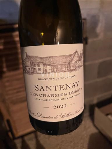 Vin Blanc sec Les Charmes Dessus Domaine Bellene 2023 France Bourgogne Santenay AOC