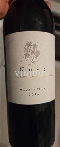 Bordeaux Haut-Médoc Château Laffitte Carcasset Nove 2016