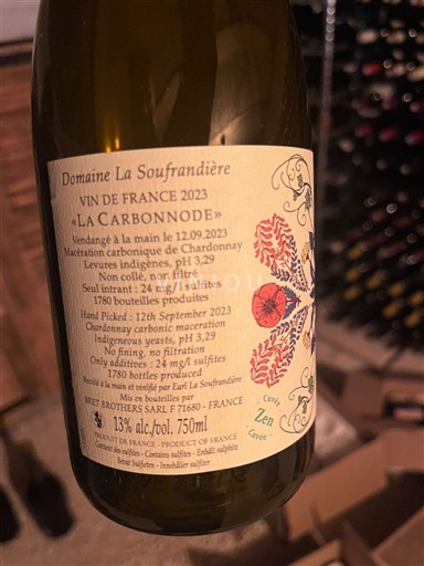 Burgundi Määrittelemätön Domaine La Soufrandière La Carbonnode 2023