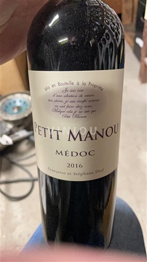Bordeaux Médoc Petit Manou 2016