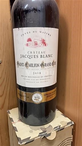 Bordeaux Saint-Émilion Grand Cru Grand Cru Château Jacques Blanc du Maître 2008