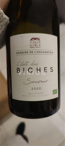 Valle della Loira Saumur Domaine L'Enchantoir l'Îlot des Biches 2020