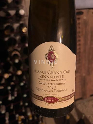 Alzacija Gewürztraminer Grand Cru Agathe Bursin 2015