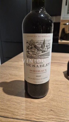 Bordeaux Château Sablet 2020