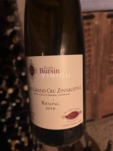 Alzacija Riesling Grand Cru Agathe Bursin 2018