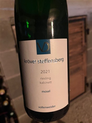 Moselle Mosel Vollenweider Kröver Steffensberg Riesling Kabinett 2021