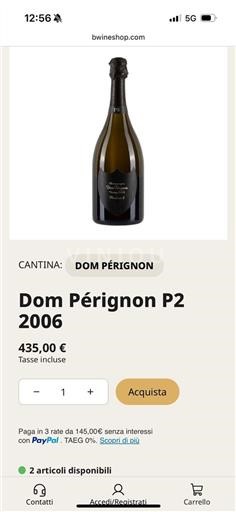 Champagne Dom Pérignon P2 2006