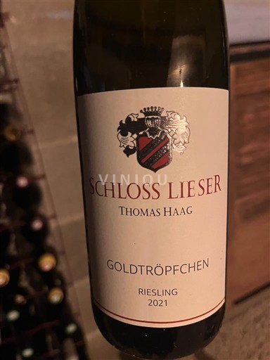 Moselle Mosel Schloss Lieser Goldtröpfchen 2021
