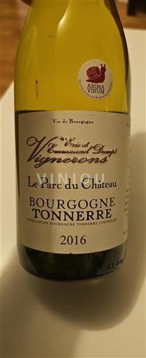 Bourgogne Bourgogne Tonnerre Eric et Emmanuel Dampt Le Parc du Château 2016