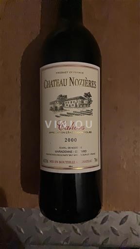South West Cahors Château Nozières 2000