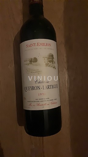 Bordeaux Saint-Émilion Château Queyron-Lartigue 1996