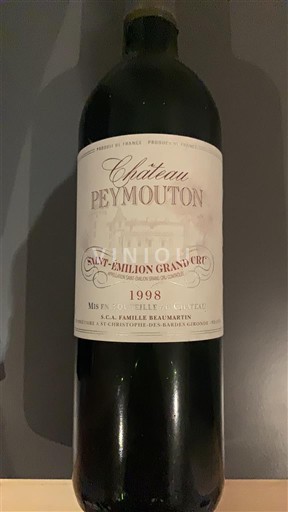 Bordeaux Saint-Émilion Grand Cru Château Peymouton 1998