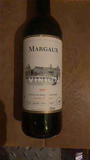 Bordeaux Margaux Cuvée Prestige 1999