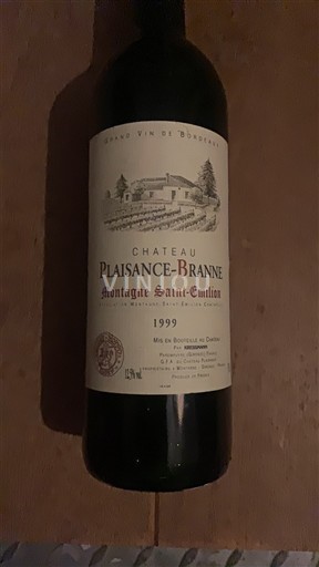 Bordeaux Montagne-saint-émilion Château Plaisance-Branne 1999