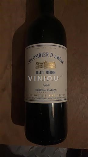 Burdeos Haut-Médoc Château Arsac Colombier d'Arsac 1999