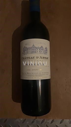 Bordéus Margaux Château Arsac 2001