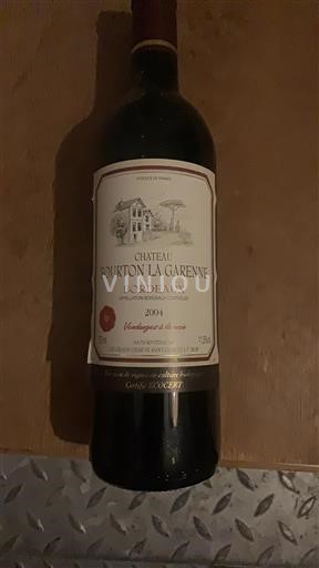 Burdeos Bordeaux Château Fourton La Garenne 2004