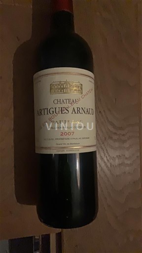 Bordeaux Pauillac Château Artigues Arnaud 2007