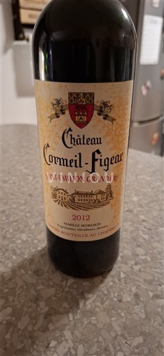 Bordeaux Saint-Émilion Grand Cru Grand Cru Château Cormeil-Figeac 2012
