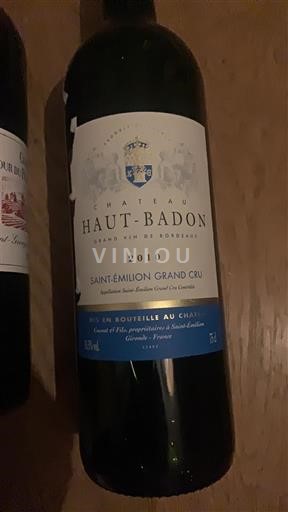 Bordeaux Saint-Émilion Grand Cru Grand Cru Château Haut-Badon 2010