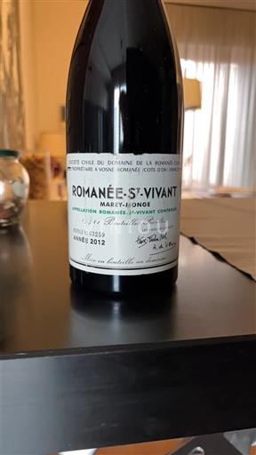 Bourgondië Romanée-Saint-Vivant Grand Cru Domaine La Romanée-Conti Romanée-St-Vivant Marey-Monge 2012