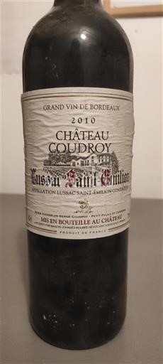 Bordéus Lussac-Saint-Émilion Château Coudroy 2010