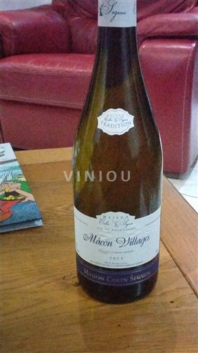 Burgundi Mâcon ja Mâcon-kylät Maison Colin Seguin Tradition 2023