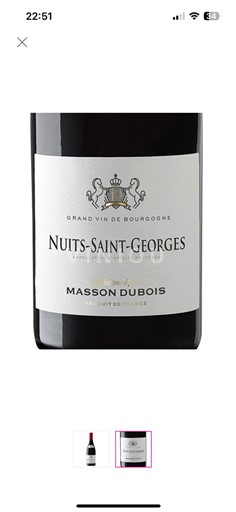 Bourgogne Nuits-Saint-Georges Masson Dubois 2023
