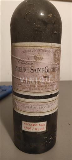 Bordeaux Côtes-de-bourg Château Prieuré Saint-Georges 2000