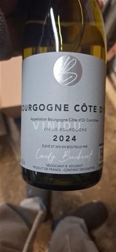 Bourgogne Bourgogne Côte d'Or Lardy Barberot 2024